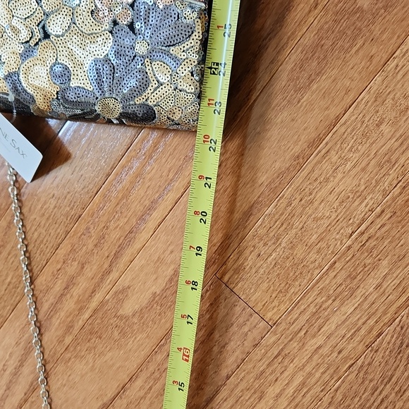 Gunne Sax Floral Sequin Clutch - Gold and silver - Picture 13 of 13